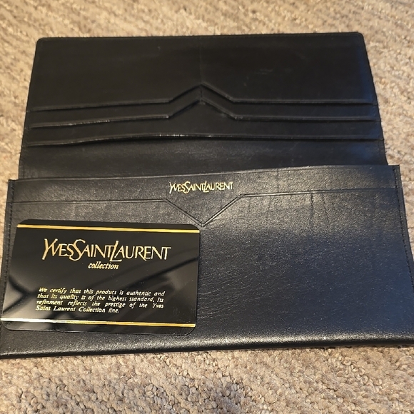 Yves Saint Laurent Black Leather Clutch - Picture 5 of 6